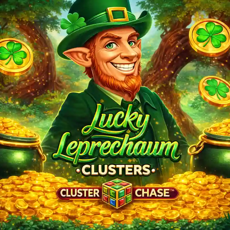 Lucky Leprechaun Clusters slot game banner noxbet